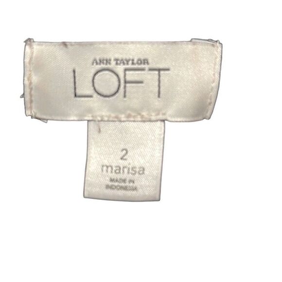 Ann Taylor Loft Marisa Ladies Size 2 Black Cotton Blend Capri Pants - Picture 5 of 9